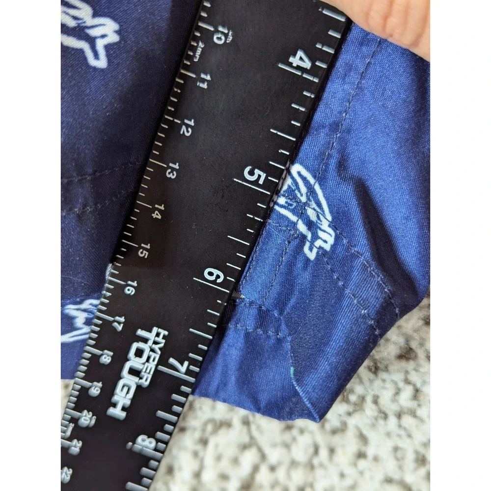 Perry Ellis Swim Trunks All Over Sea Plane Print Men's‎ Medium Blue Swim Surf
